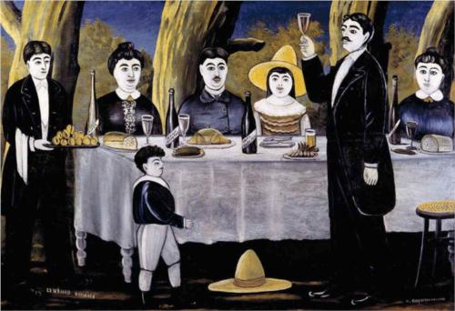 Family Feast by Niko Pirosmani